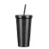 Stainless Steel Double Insulation Cup 600ml Vacuum Straw Cup with Lid Beer Mugs for Tea Cup Metal Cup Drink Straw Travel Cups