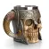 600ml Viking SKULL MUG Stainless Steel Coffee Mugs Travel Cup Horn Drinking MUG HALLOWEEN MUG DECORATION CRAMIC TIKI MUG