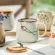 380ml Japanese-Style Retro Spoon With Lid Ceramic Cup Saucer Set Creative Afternoon Tea Office Mug Stoneware Coffee Bottle