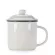 400ml Chinese Style Vintage Enamel Mug With Lid Ceramic Mug Coffee Milk Tea Mugs Home Imitation Ancient Mouthwash Cup