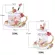Enamel Color Coffee Cup Glass Tea Cup Ceps Creative Heat-Resistant Glass Cups Set Stainless Steel Spoon