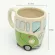 Creative Hand Painted Double Bus Cup Retro Ceramic Cup Coffee Milk Tea Beverage