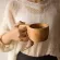 Handmade Wooden Teacup Wood Coffee Mug Accessories Rubber Drinkware Handmade Water Mugs Wooden Tea Milk Cup