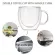 New Heat-Resistant Double Wall Glass Cup Beer Espresso Coffee Cup Set Beer Mug Tea Glass Whiskey Glass Cups Drinkware