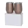 2pcs/set Portable Stainless Steel Mug Wine Glass Beer Wine Cup Tumbler Sippy Cup With Lidstrawcleaning Brush Tea Milk