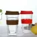 400ml Transparent Coffee Cup With Silicone Cover Thick Double Glass Travel Mug Travel Mug With Lid Modern