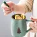500ml Mug Couple Ceramic Cup Office Household Cup with Lid Spoon i076