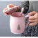 500ml Mug Couple Ceramic Cup Office Household Cup with Lid Spoon i076
