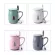 500ml Mug Couple Ceramic Cup Office Household Cup with Lid Spoon i076