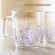 CUTE LAVENDER GLASS MUG LVELY BUNNY COFFEE MUG Heat Resistant Glass Tea Cup Beer Mug Japanse Coffee Cup Zakka Novelty