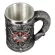 Baphomet Pentagram Horn Beer Mug Stainless Steel Halloween Skull Water Glass Medieval Red Wine Glass Goblet Drinkware Cup