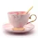 Light Light Luxury Style Edged Ceramic Marble Coffee Cup Saucer Set Wedding Couple Cup Office afternoon Tea Black Tea Cup