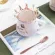 300ml Cute Crown Mug Ceramic Coffee Girly Pink Coffee Milk Water Cup Best Xmas Milk Mugs Lady Cute