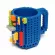 Diy Creative Mug Travel Cup 350ml Lego Mug Mixing Cup Dinnerware Set For Child Kids Adult Cutlery Coffee Cup Mug Lego Cup