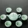 Longquan Cladon Fish Tea Set Ceramic Teapot Kettti Tea Cup Fish China Set Drinkware 1pot6cups