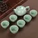 Longquan Cladon Fish Tea Set Ceramic Teapot Kettti Tea Cup Fish China Set Drinkware 1pot6cups