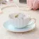 6pcs Nordic Luxury Phnom Penh Couple Cup High-Grade Ceramic Home After Set Flower Tea Cup Set Wedding