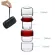 Portable 2-Person Teapot Outdoor Car-Mounted One Pot and Two Cups Portable Travel Glass Kung FU Tea Set Travel Express Cup