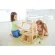 PlanToys  GREEN DOLLHOUSE WITH FURNITURE ของเล่นไม้ แปลนทอยส์  บ้านธรรมชาติรวมเฟอร์นิเจอร์ เสริมสร้างจินตนาการ