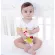 JJOVE handle doll, animal picture, baby toy Enhance the development of squeezing, safe materials for children Kiddtoy