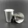 4 PCS Polished 30ml Mini Stainless Steel Liqueur Glass Shot Glass Cups Wine Beer Whiskey Cup Leather Cover Bag Set
