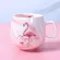 Flamingo Coffee Mugs Ceramic Travel Cute Cat Foot Ins 72*85mm H1215