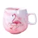 Flamingo Coffee Mugs Ceramic Travel Cute Cat Foot Ins 72*85mm H1215