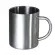 1pcs New Portable Stainless Steel Mug Cup Silver Double Wall Travel Tumbler Mug Tea Cup 220ml 300ml 400ml