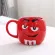 1 PCS Genuine American M Chocolate Beans Mugs Ceramics Tea Cups Coffee Milk Mug Breakfast Bottle