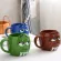 1 PCS Genuine American M Chocolate Beans Mugs Ceramics Tea Cups Coffee Milk Mug Breakfast Bottle