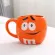 1 PCS Genuine American M Chocolate Beans Mugs Ceramics Tea Cups Coffee Milk Mug Breakfast Bottle