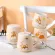 Coffee With Lid 420ml Ceramic Mugs Cartoon Cactus Shark Cat Dog Fruits Mugs With Spoon Milk Coffee Cup Novelty S