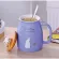 Cat Mug Cute Ceramic Coffee Cup With Lovely Kitty Wooden Stainless Steel Spoon Novelty Morning Cup Tea Milk Mug