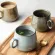 230ml Ceramic Coffee Cup Japanese Retro Ceramic Water Cup Nordic Luxurious Tea Cup Matt Porcelain Set Cuisine Drinkware