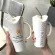 450ml Cute Good Coffee Mug With Stainless Steel/glass Straw Creative Milk Tea Ceramic Cups For Girlfriends