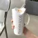 450ml Cute Good Coffee Mug With Stainless Steel/glass Straw Creative Milk Tea Ceramic Cups For Girlfriends