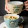 Big Belly Ceramics Coffee Cup Tuba Breakfast Oats Milk Cup Big Capacity Big Mouth Mug Cartoon Cappuccino Art Coffee Mug