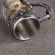 Coolest Gothic Skull Resin Stainless Steel Beer Mug Dragon Knight Tankard Halloween Coffee Cup Tea Mug Bar Decor