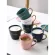 Nordic Ceramic Coffee Cup With Spoon And Saucer Set Creative European Luxury Breakfast Snack Afternoon Tea Tableware Tray Set