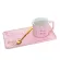 250/500ml Marble Grain Ceramic Coffee Mug Set In Gold Business Office Milk Tea Cup Tumbler Creative Europe Mugs For