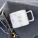 250/500ml Marble Grain Ceramic Coffee Mug Set In Gold Business Office Milk Tea Cup Tumbler Creative Europe Mugs For