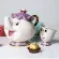 Cartoon Beauty The Beast Teapot MUG MRS POTTS Chip Tea Pot Cup One Set Nice Birthday for Woman