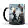 1pcs New 350ml Magic Color Changing Mugs Ceramic Coffee Cups Best For Family Children Friends