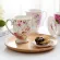 European Pastoral Bone China Coffee Milk Mug Ceramic Creative Floral Water Cup Afternoon Teacup Kitchen Drinkware s