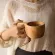Handmade Teacup Wood Coffee Mug Accessories Rubber Drinkware Handmade Water Drinking Mugs Wooden Tea Milk Cup