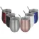 2pcs/set Portable Stainless Steel Mug Wine Glass Beer Wine Cup Tumbler Sippy Cup Lidstrawcleaning Brush Coffee Tea Milk