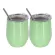 2pcs/set Portable Stainless Steel Mug Wine Glass Beer Wine Cup Tumbler Sippy Cup Lidstrawcleaning Brush Coffee Tea Milk