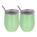 2PCS/SET Portable Stainless Steel Mug Wine Glass Beer Wine Cup Tumbler Sippy Cup Lidstrawclearing Brush Coffee Tea Milk