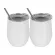 2pcs/set Portable Stainless Steel Mug Wine Glass Beer Wine Cup Tumbler Sippy Cup With Lidstrawcleaning Brush Coffee Tea