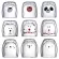 40 Scald Cartoon Lovely Double Glass Milk Coffee Cup with Round Mouth Thermal Mugs Coffee Cups Double Bottom